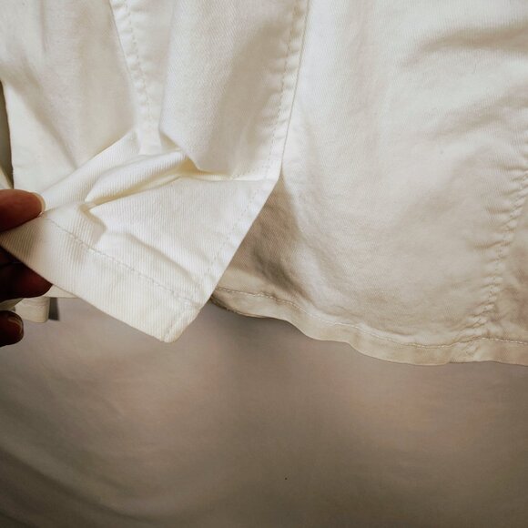 Sigrid Olson Women's Medium White Button-Down Blazer - Picture 9 of 12